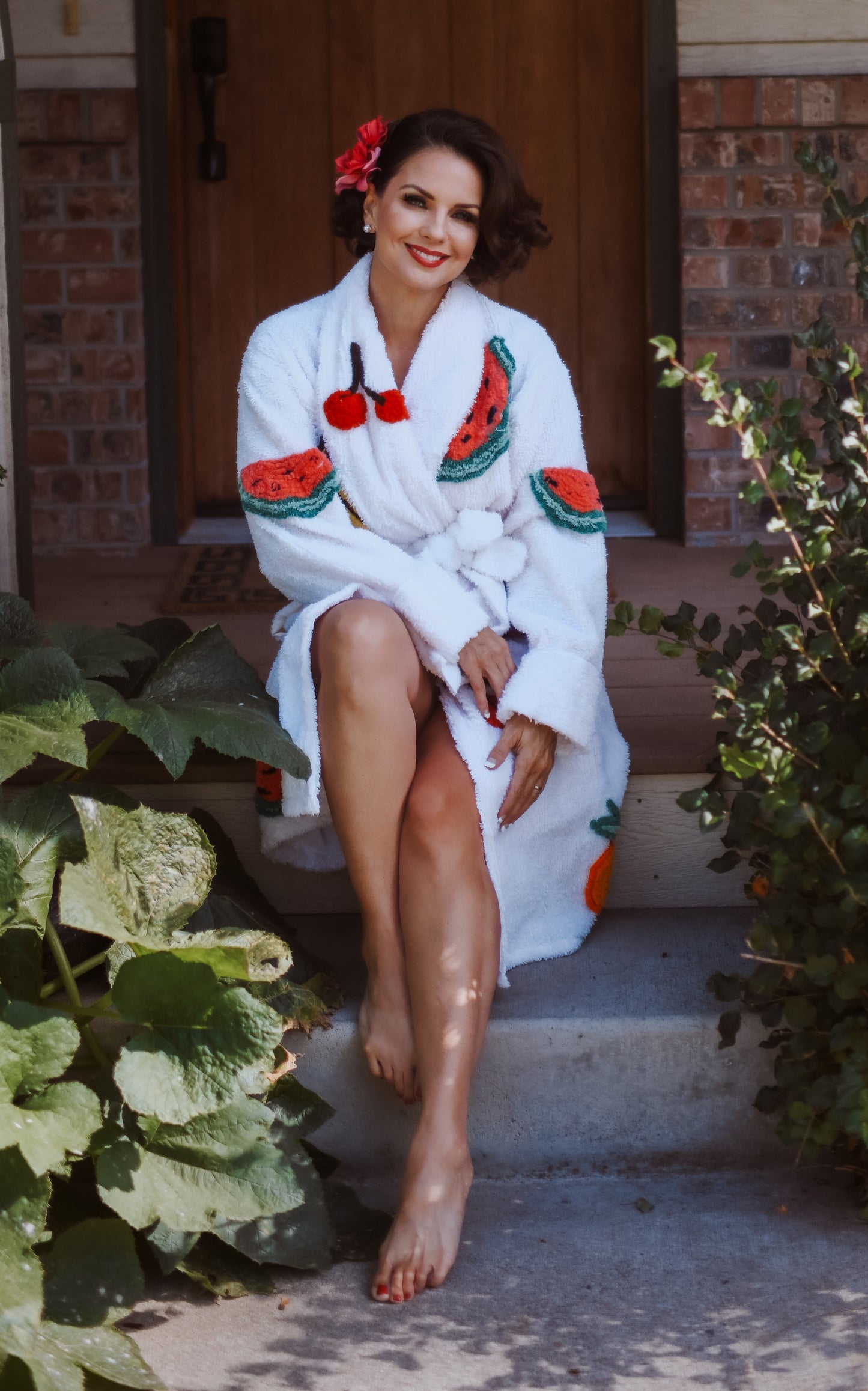 Fresh Fruit Chenille Robe