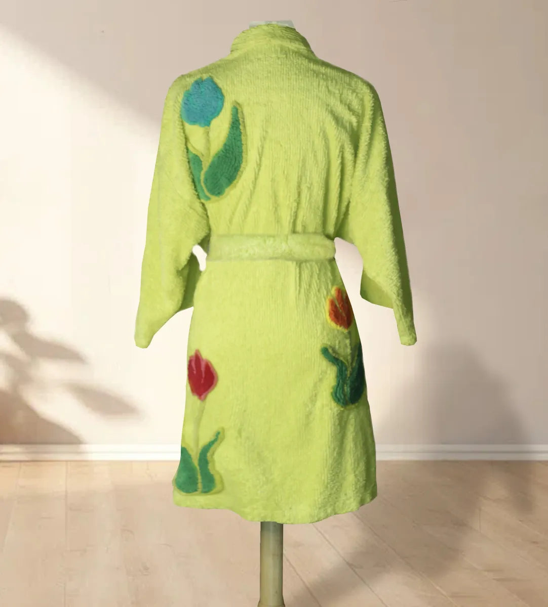 Tulip Garden Chenille Kimono robe