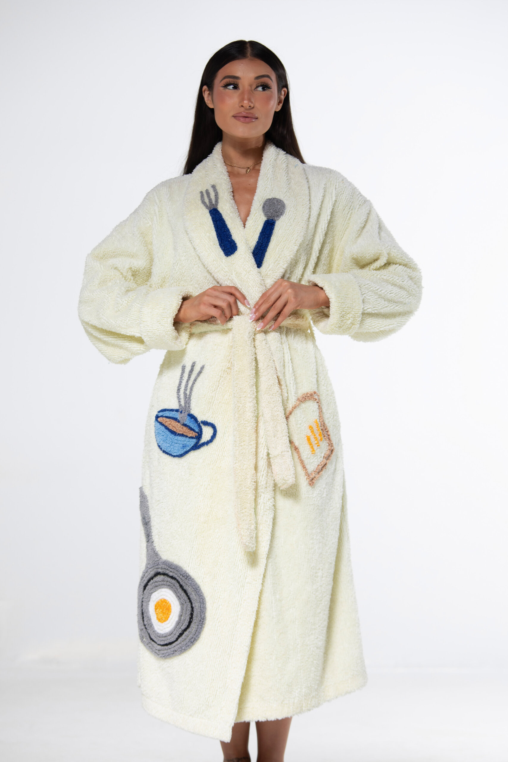 Perfect “Breakfast” Chenille Bathrobe 2025