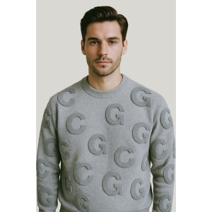 "Legacy" CG monogram sweater / gray